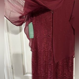 Burgundy Party Dress